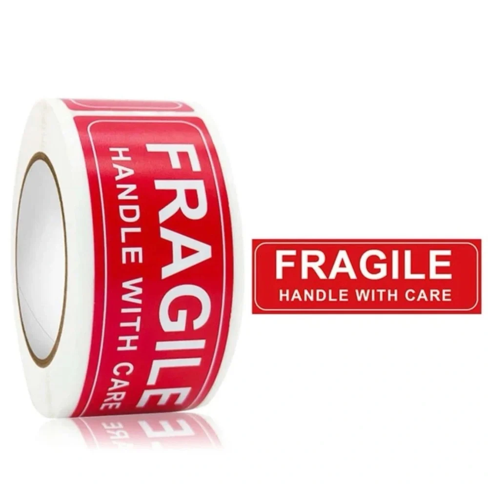 1roll  FRAGILE HANDLE WITH CARE Warning Sticker